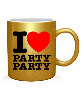 Чашка арт I love party