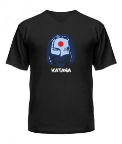 Чоловіча футболка з V-подібним вирізом Suicide Squad KATANA
