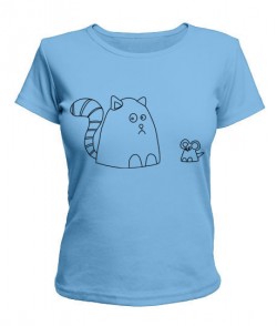 Жіноча футболка Кіт і міш