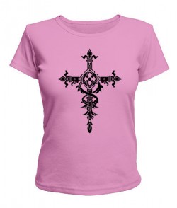 Женская футболка Крест