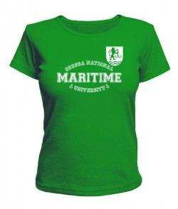 Жіноча футболка Одеський морський універ