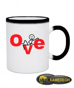 Чашка хамелеон L-OVE (для него)