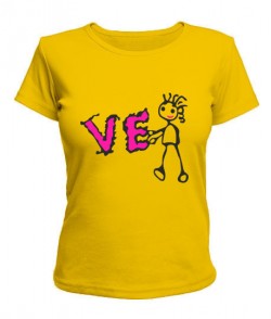 Женская футболка L-O-V-E