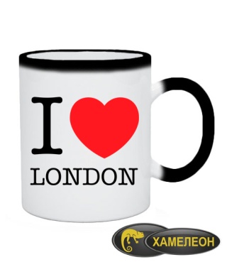 Чашка хамелеон I love London