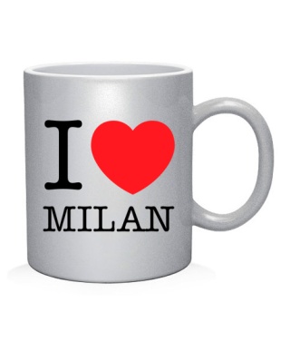 Чашка арт I love Milan