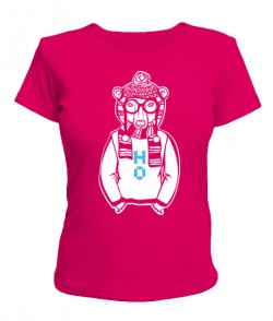 Жіноча футболка Ведмедик-хіпстер