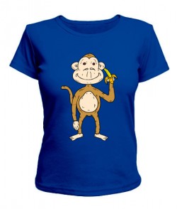 Женская футболка Обезьяна и банан