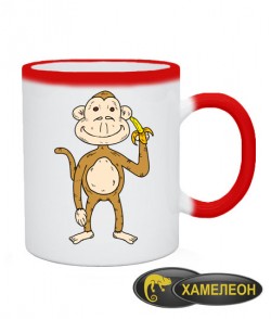 Чашка хамелеон Мавпа та банан
