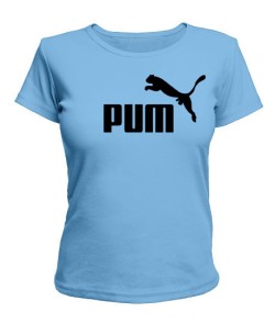 Женская футболка (Голубая XXl) PUM