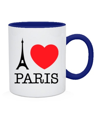 Чашка I love Paris Вариант №1