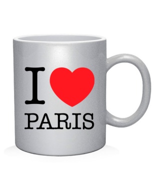 Чашка арт I love Paris