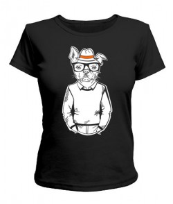 Женская футболка Хипстер-DOG №4