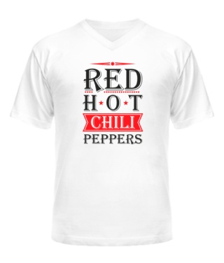 Чоловіча футболка з V-подібним вирізом Red Hot Chili Peppers Варіант №3