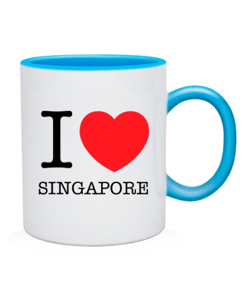 Чашка I love Singapore