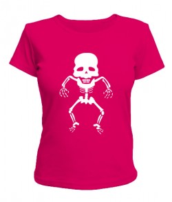 Женская футболка Скелет
