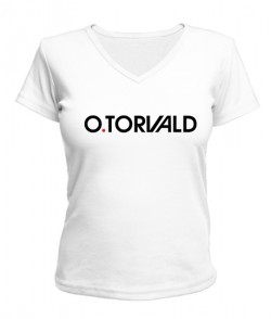 Женская футболка с V-образным вырезом O.Torvald №10