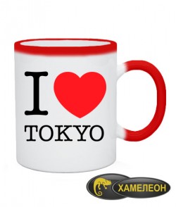 Чашка хамелеон I love Tokyo