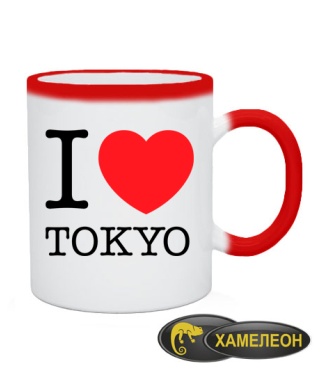 Чашка хамелеон I love Tokyo