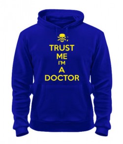 Толстовка-худи Trust me I'm a doctor
