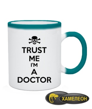 Чашка хамелеон Trust me I'm a doctor