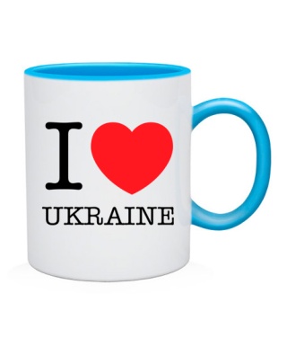 Чашка I love Ukraine