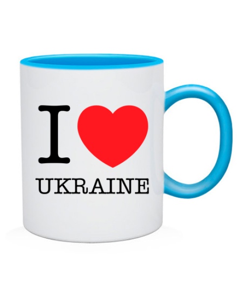 Чашка I love Ukraine