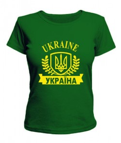 Женская футболка Україна-Ukraine