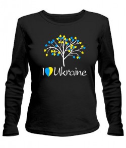Женский лонгслив Я люблю Ukraine