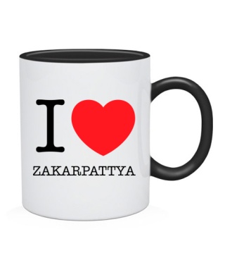 Чашка I love Zakarpattya