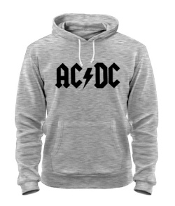 Толстовка-худі (Сірий меланж L) AC-DC