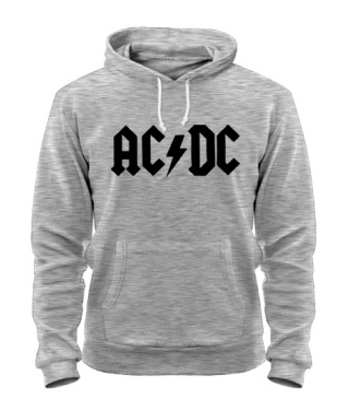 Толстовка-худі (Сірий меланж L) AC-DC