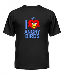 Мужская Футболка Angry Birds Вариант 10