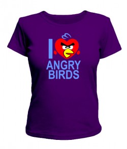 Женская футболка Angry Birds Вариант 10