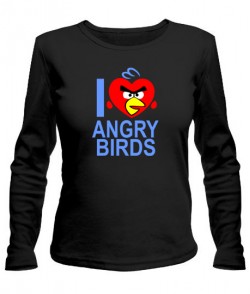 Женский лонгслив Angry Birds Вариант 10