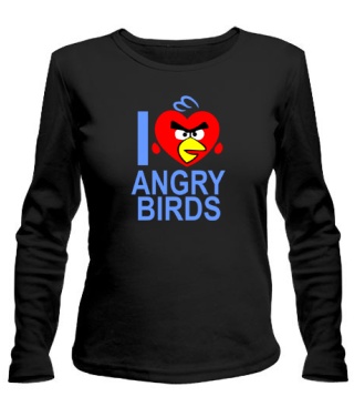 Женский лонгслив Angry Birds Вариант 10