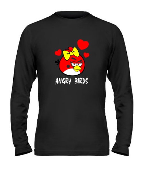 Мужской Лонгслив Angry Birds Вариант 13