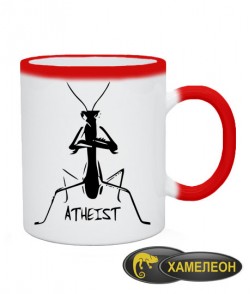 Чашка хамелеон Атеист