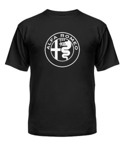 Мужская футболка премиум "Бархат" ALFA ROMEO (А4)
