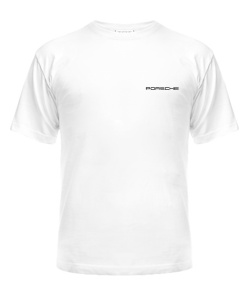 Чоловіча футболка преміум (Білий XS) "Оксамит" PORSCHE (А6)