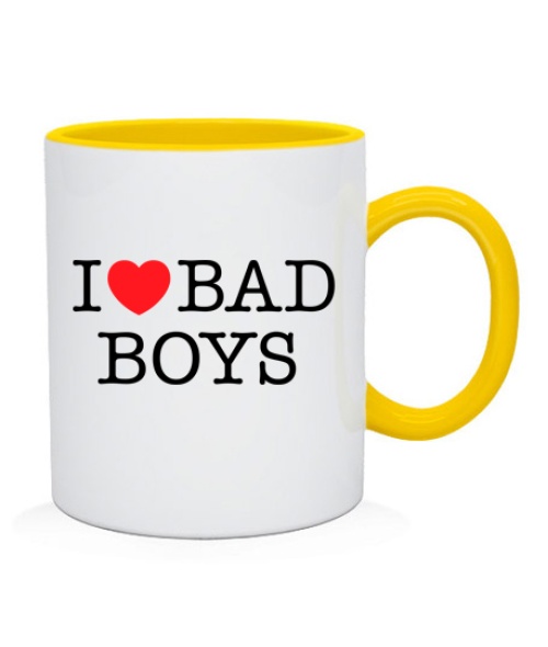 Чашка I love bad boys