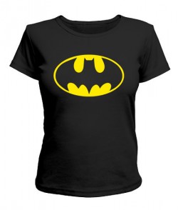 Жіноча футболка (чорна S) Бетмен Варіант 11