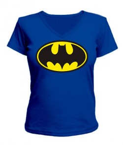 Жіноча футболка з V-подібним вирізом Бетмен Варіант 11