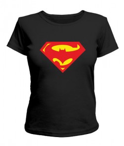 Женская футболка Бетмен-Супермен