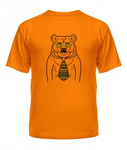 Чоловіча футболка Ведмедик-хіпстер №2