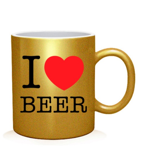 Чашка арт I love beer