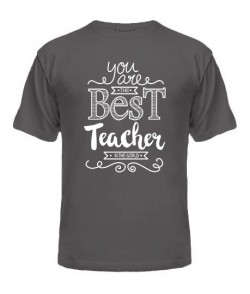 Чоловіча футболка Найкращий вчитель Варіант 3