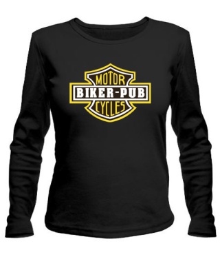 Женский лонгслив Biker-Pub