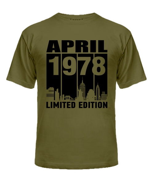 Чоловіча Футболка (army black XXL) LIMITED EDITION BLACK [APRIL1978]