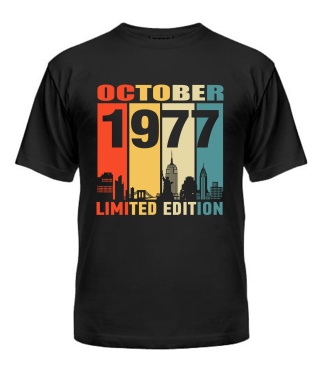 Чоловіча Футболка (Чорний XL) LIMITED EDITION [OCTOBER 1977]