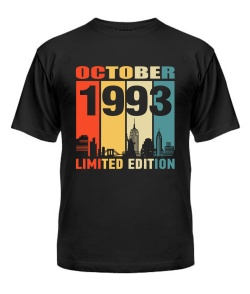 Чоловіча Футболка (Чорний XXL) LIMITED EDITION  [OCTOBER 1993]